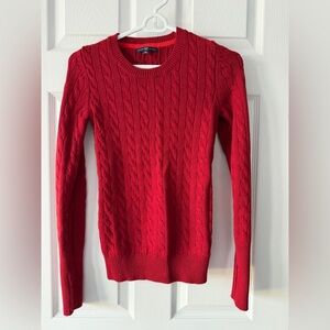 GAP Red Cable Knit Sweater